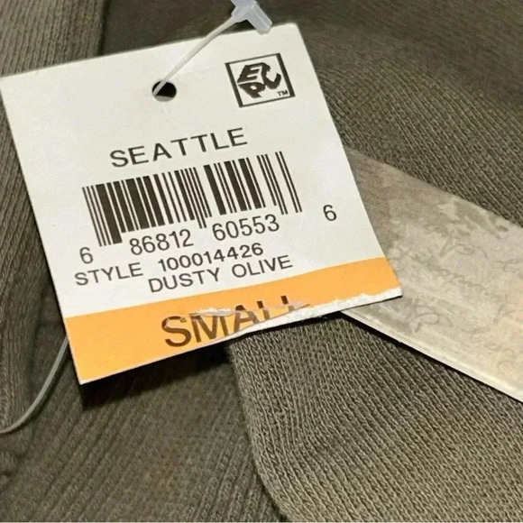 NEW American Rag Womens Small Moto Jacket Green Size Asymmetrical Zip Front Edgy - Picture 5 of 11